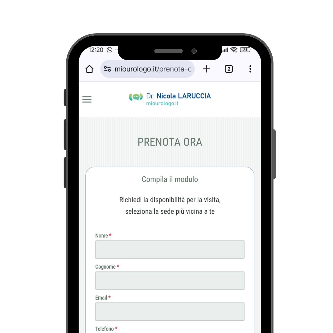 Sito realizzato da Digital Medica — MioUrologo — Dott. Nicola Laruccia